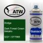 Preview: Dodge, Dark Forest Green Metallic, GG7 / DT7965: 400ml Sprühdose, von ATW Autoteile West.
